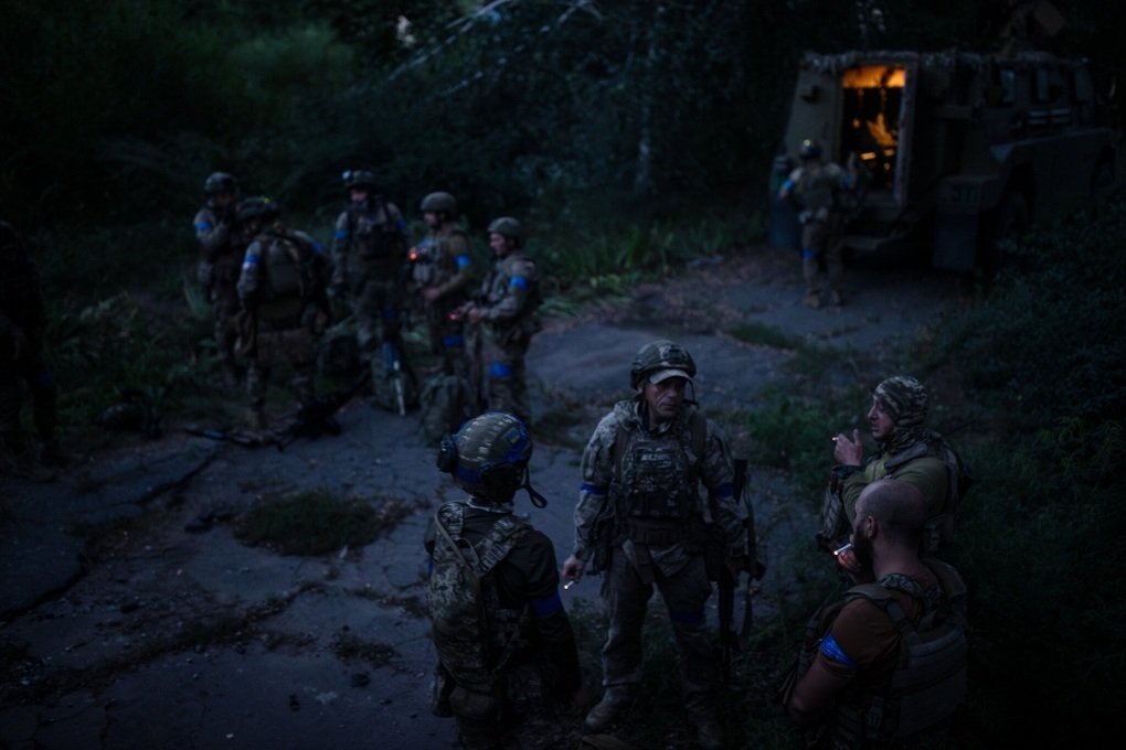 Ukrainian officers on the front lines said they were confident in the counterattack campaign 0