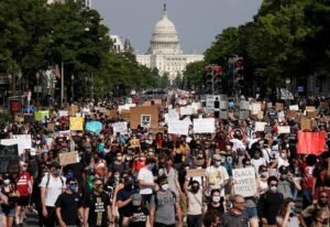 The capital Washington is dealing with extremely large-scale protests 1